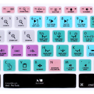 Protector teclado Macbook 13 Silicona Protools Negro Accesorios Computacionales