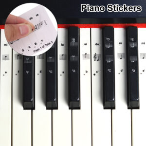 Pegatinas Stickers Teclado Piano Educación Musical Notas Accesorios Musicales pegatina