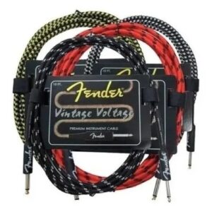 Cable De Instrumento Fender Vintage 3 Metros Guitarra Bajo 10ft Accesorios Musicales