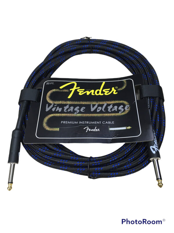 Cable De Instrumento Fender Vintage 6 Metros Guitarra Bajo 20ft Accesorios Musicales 3