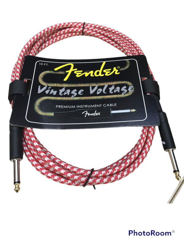 Cable De Instrumento Fender Vintage 6 Metros Guitarra Bajo 20ft Accesorios Musicales 6