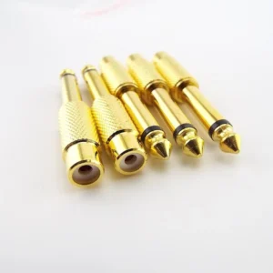Adaptador RCA Jack - Ts Plug 6,3mm Cobre PAR